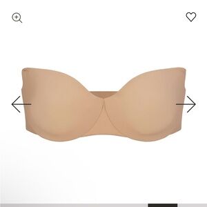 NWT SMOOTHING INTIMATES UNLINED STRAPLESS BRA CLAY